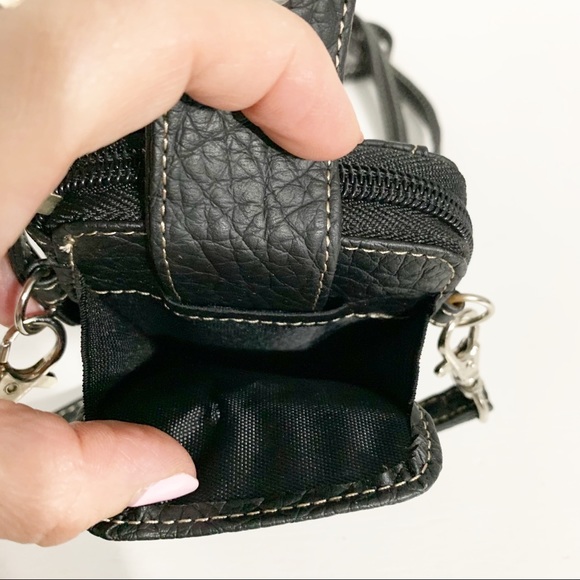 Rossetti Faux Leather Wallet Crossbody Bag Credit Card Organizer Fully Lined 🖤 - Picture 4 of 13